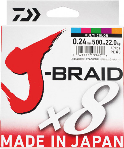 Tresse Daiwa 8 brins J-Braid