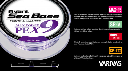 Tresse Varivas Avani Sea Bass Max Power X9